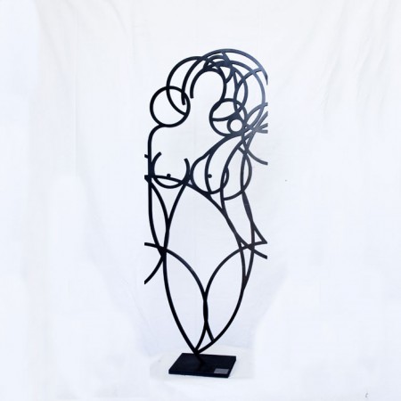 Statue de femme moderne et contemporaine sculpture d'intérieur design